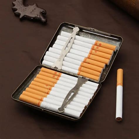 metal cig box|stainless steel cigarette box.